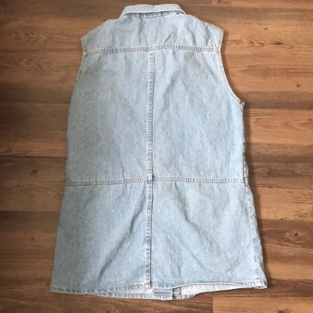 ⭐️90s Vintage blue jean vest or dress - Picture 8 of 13